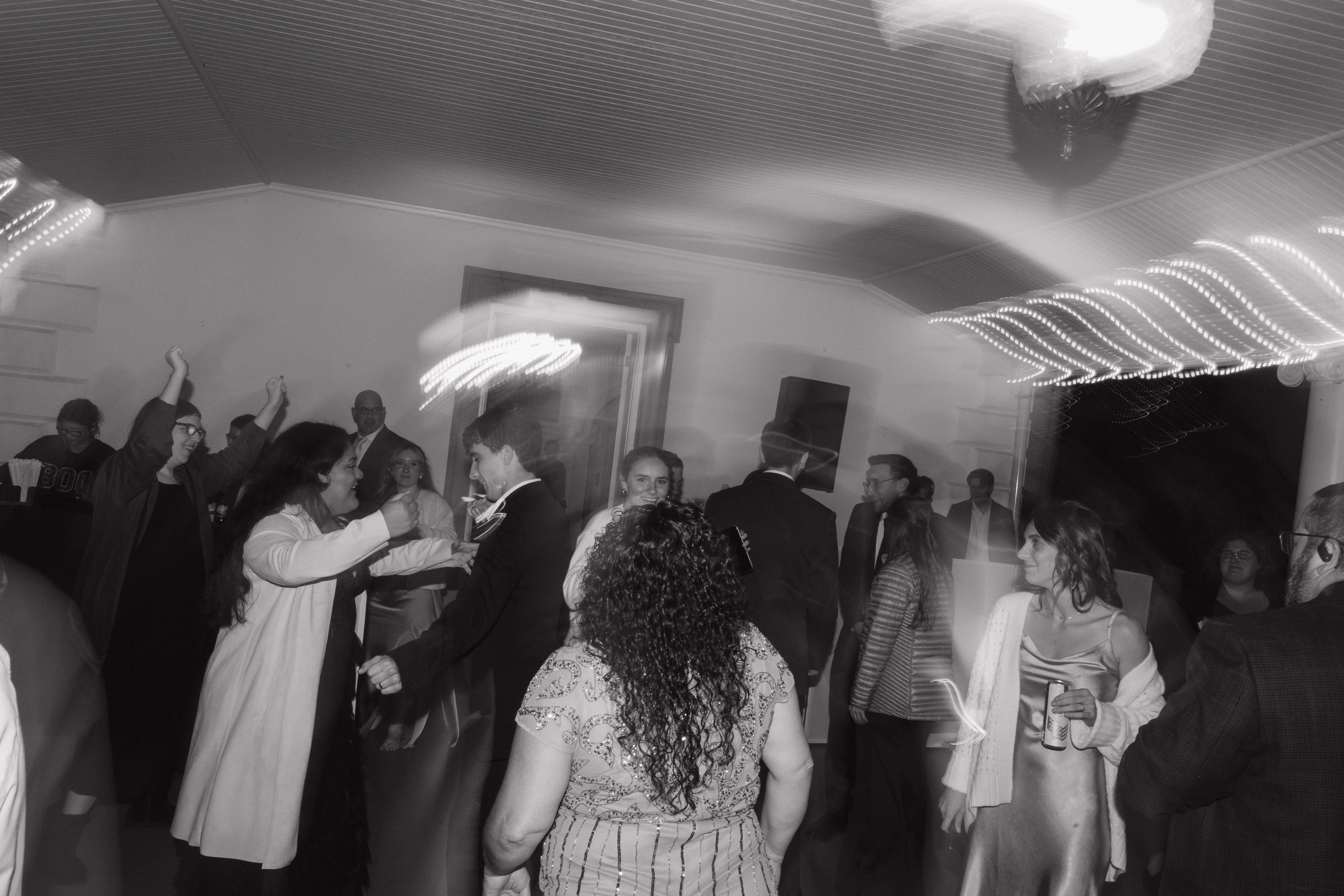 People dancing at a wedding